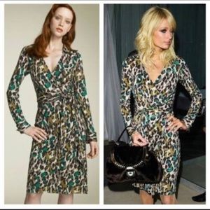 DVF JUDY WRAP DRESS SZ 10
